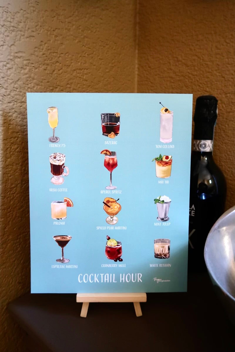 Cocktail Hour - 5x7 8x10 11x14