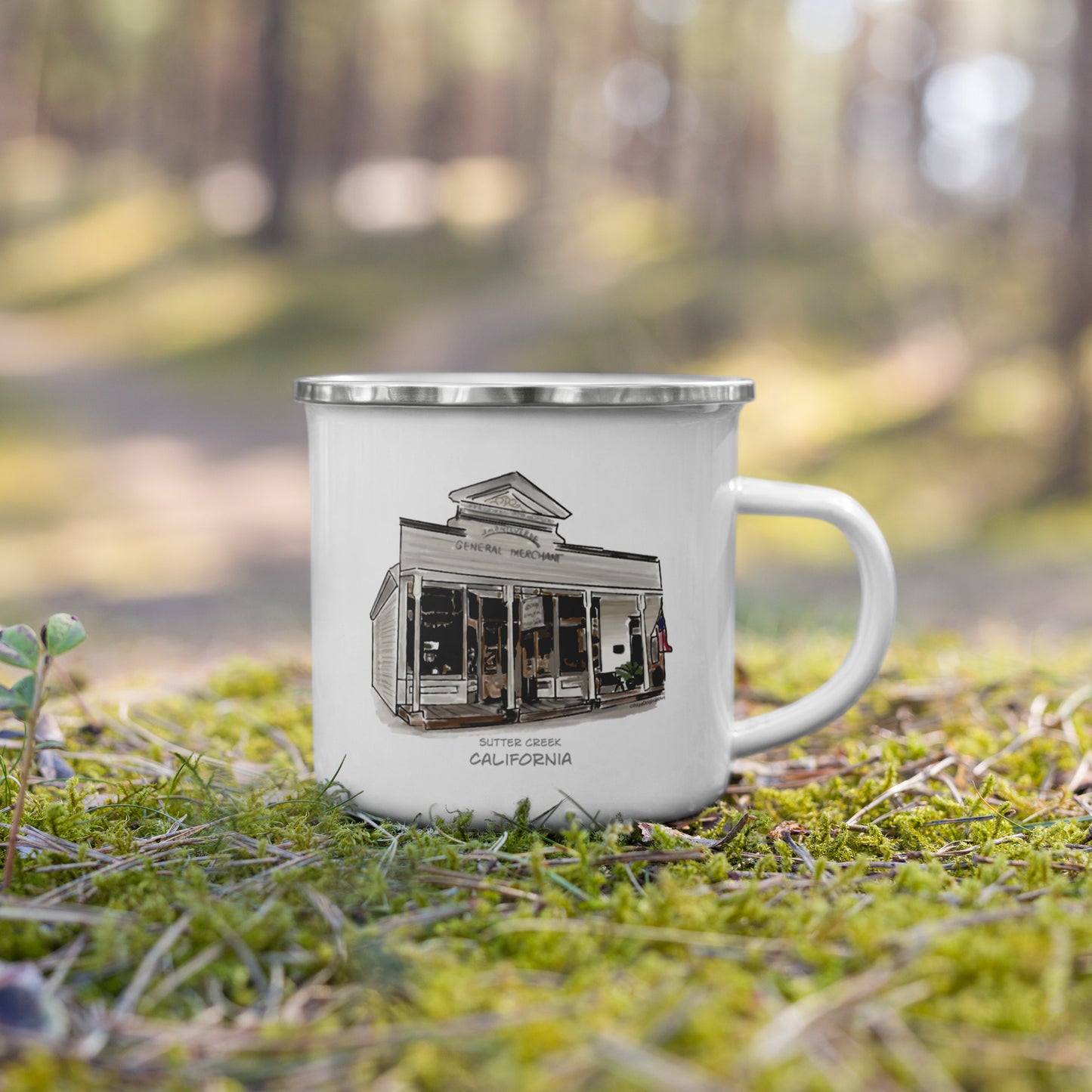 Monteverde General Store Sutter Creek Enamel Mug (online only)